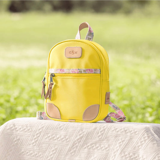 Mini Backpack Lemon Peony Backpacks Jon Hart Lemon  