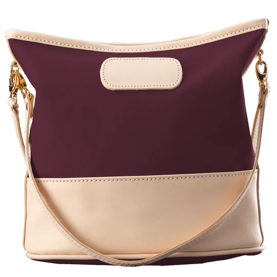 Letita (Order in any color!) Crossbodies Jon Hart Burgundy Coated Canvas