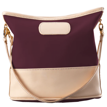 Letita (Order in any color!) Crossbodies Jon Hart Burgundy Coated Canvas