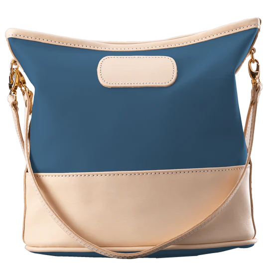 Letita (Order in any color!) Crossbodies Jon Hart French Blue Coated Canvas