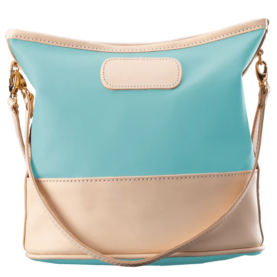Letita (Order in any color!) Crossbodies Jon Hart Ocean Blue Coated Canvas
