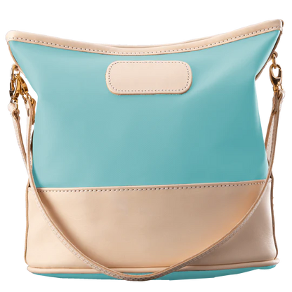 Letita (Order in any color!) Crossbodies Jon Hart Ocean Blue Coated Canvas