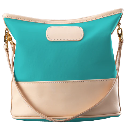 Letita (Order in any color!) Crossbodies Jon Hart Teal Coated Canvas
