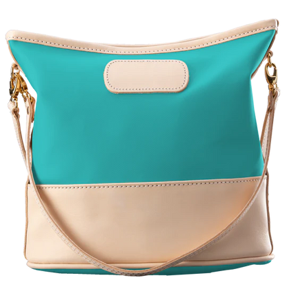 Letita (Order in any color!) Crossbodies Jon Hart Teal Coated Canvas
