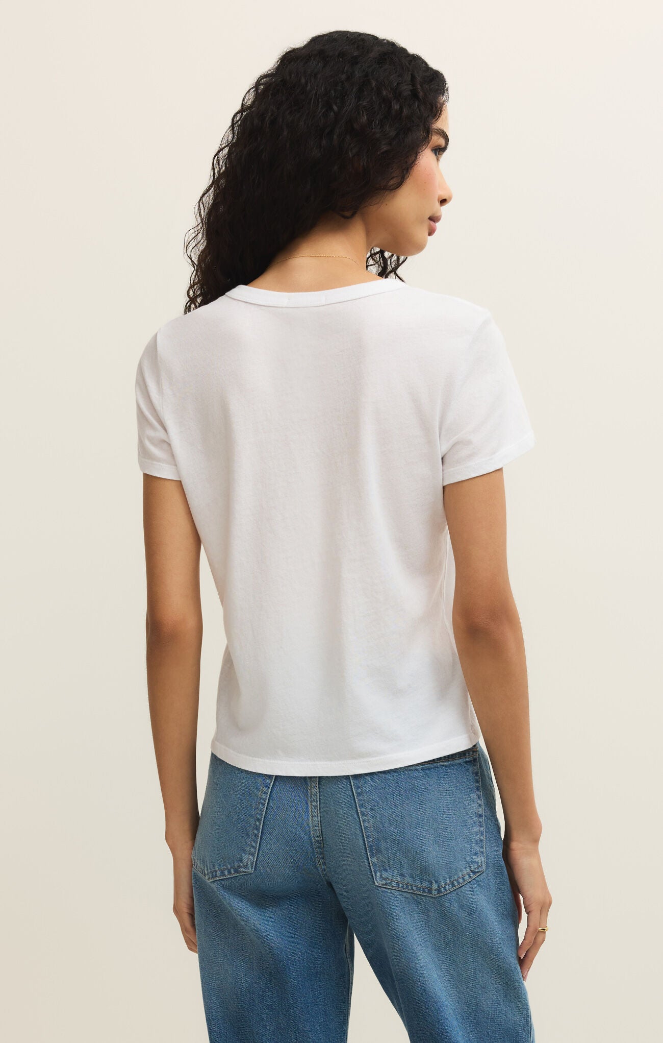 Junie Tee Shirt White TOP Z Supply