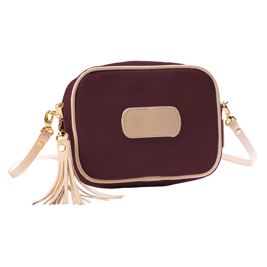 Lola (Order in any color!) Crossbodies Jon Hart Burgundy Coated Canvas