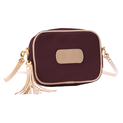 Lola (Order in any color!) Crossbodies Jon Hart Burgundy Coated Canvas