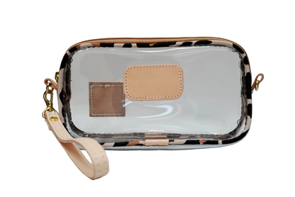 Clear Wristlet (Order in any color!) Wristlet Jon Hart Leopard Coated Canvas
