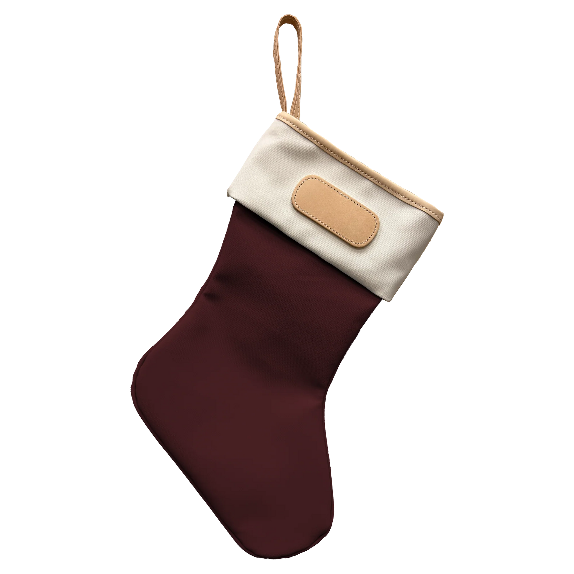 Christmas Stocking HOME DECOR/PRODUCT Jon Hart Burgundy Coated Canvas
