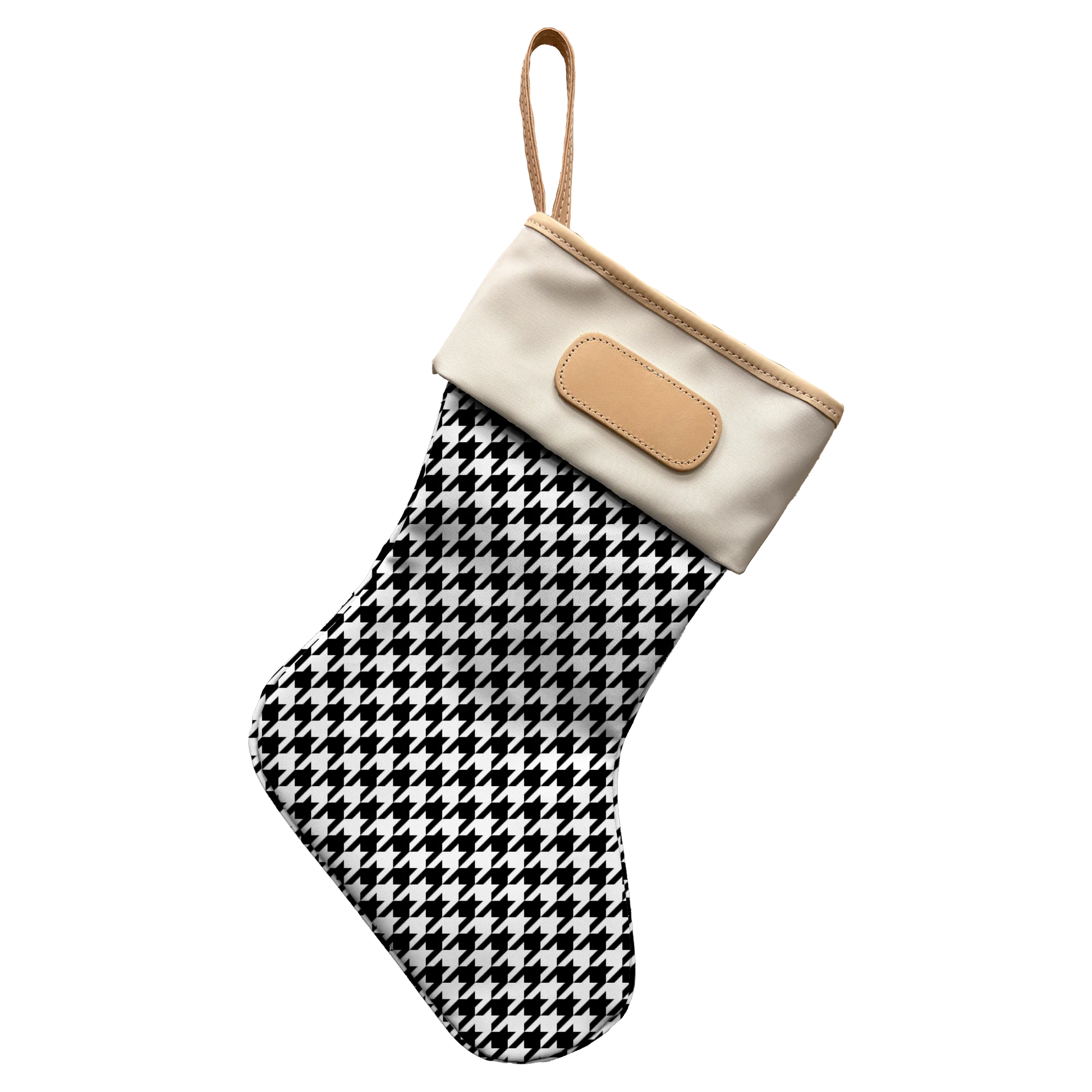 Christmas Stocking HOME DECOR/PRODUCT Jon Hart Houndstooth Coated Canvas
