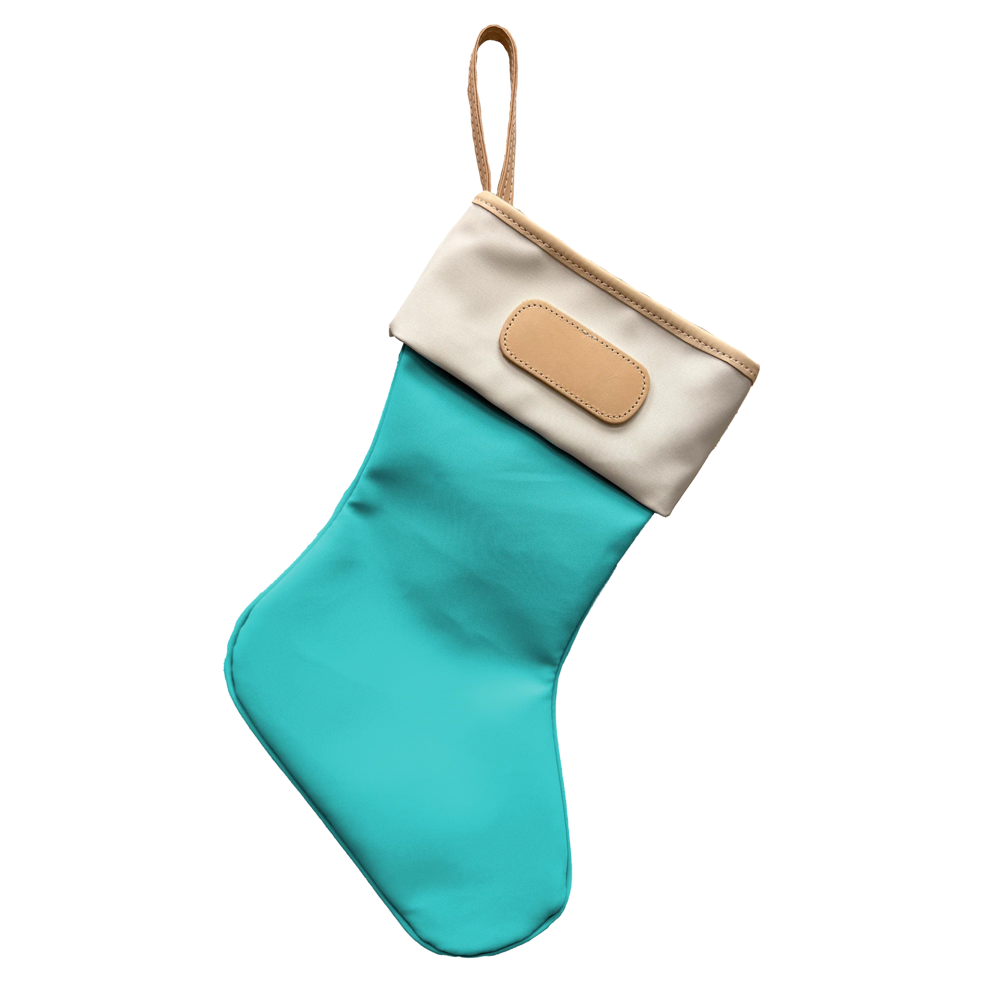 Christmas Stocking HOME DECOR/PRODUCT Jon Hart Teal Coated Canvas
