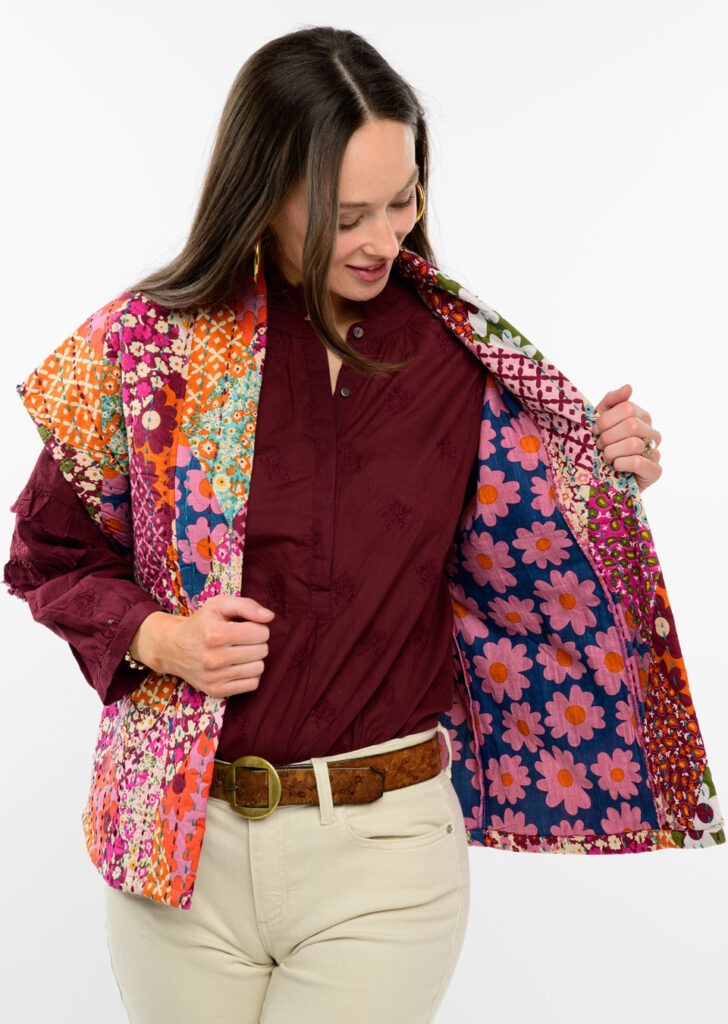 Patchwork Quilted Vest Vests Ivy Jane   