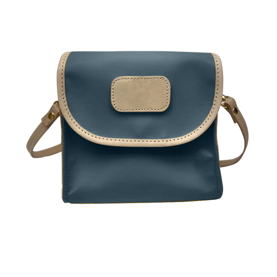 Lillie Crossbody (Order in any color!) Crossbodies Jon Hart French Blue Coated Canvas  