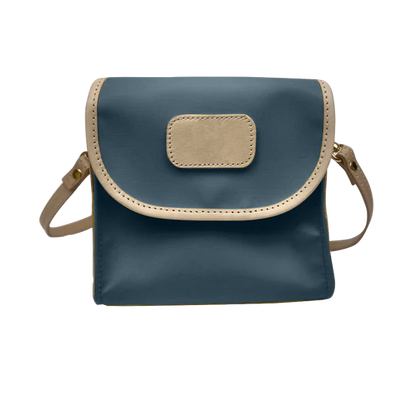 Lillie Crossbody (Order in any color!) Crossbodies Jon Hart French Blue Coated Canvas  