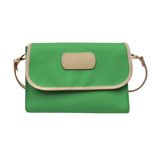 Elizabeth Crossbody (Order in any color!) Crossbodies Jon Hart Kelly Green Coated Canvas