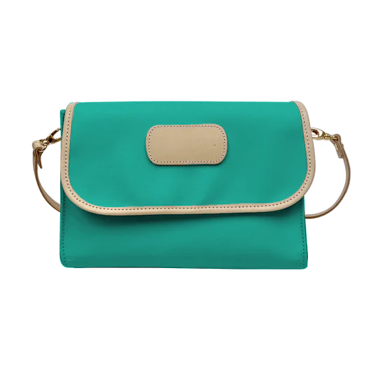 Elizabeth Crossbody (Order in any color!) Crossbodies Jon Hart Teal Coated Canvas