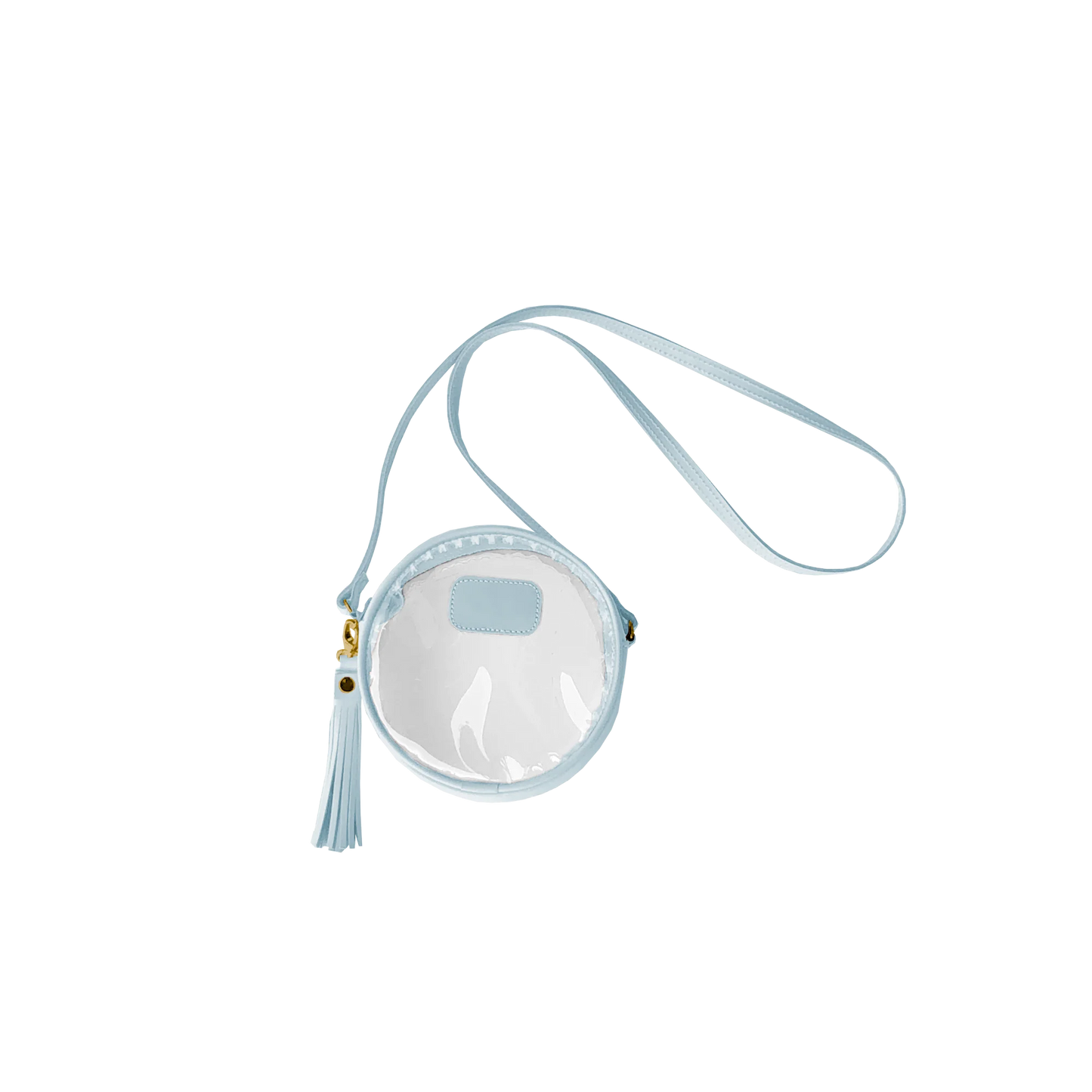 Clear Luna (Order in any color!) Crossbodies Jon Hart Arctic Blue Leather