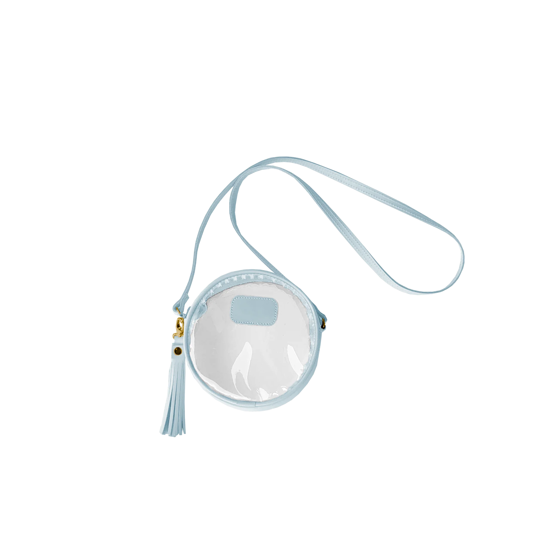 Clear Luna (Order in any color!) Crossbodies Jon Hart Arctic Blue Leather