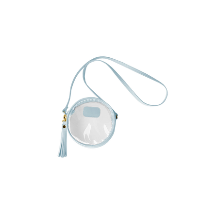 Clear Luna (Order in any color!) Crossbodies Jon Hart Arctic Blue Leather