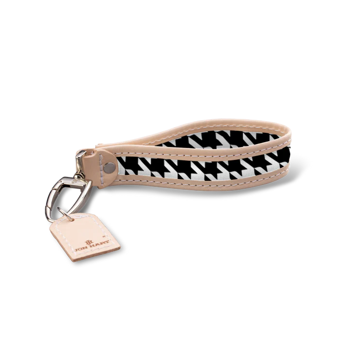 Pearl Key Fob (Order in any color!) Key Rings Jon Hart Houndstooth Coated Canvas