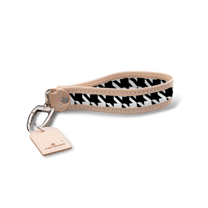 Pearl Key Fob (Order in any color!) Key Rings Jon Hart Houndstooth Coated Canvas
