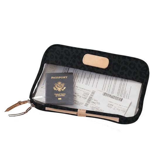 Clear Folio (Order in any color!) Folders Jon Hart Dark Leopard Coated Canvas