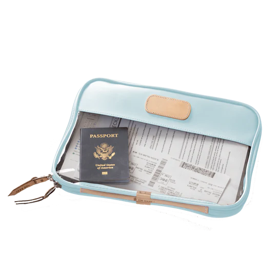 Clear Folio (Order in any color!) Folders Jon Hart Ice Blue Coated Canvas