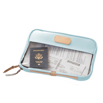 Clear Folio (Order in any color!) Folders Jon Hart Ice Blue Coated Canvas