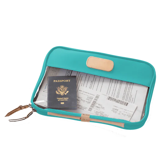 Clear Folio (Order in any color!) Folders Jon Hart Teal Coated Canvas