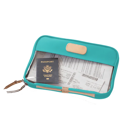 Clear Folio (Order in any color!) Folders Jon Hart Teal Coated Canvas