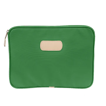 15" Computer Case (Order in any color!) Computer Cases Jon Hart Kelly Green Coated Canvas  