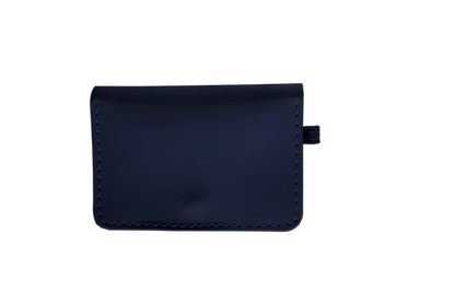Leather ID Wallet (Order in any color!) Wallets Jon Hart Navy Leather  