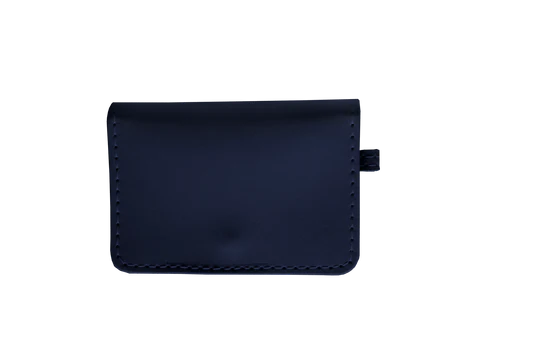 Leather ID Wallet (Order in any color!) Wallets Jon Hart Navy Leather  
