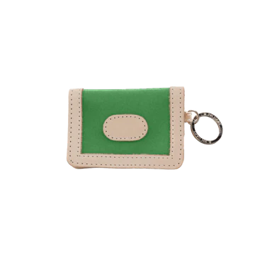 ID Wallet (Order in any color!) Wallets Jon Hart Kelly Green Coated Canvas  