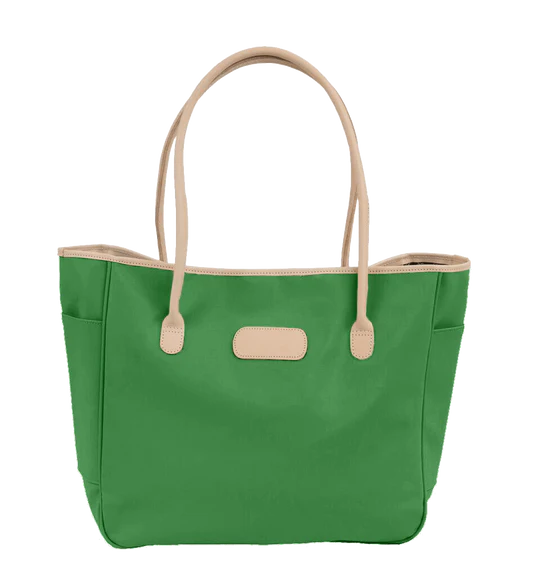 Tyler Tote (Order in any color!) Totes Jon Hart Kelly Green Coated Canvas  