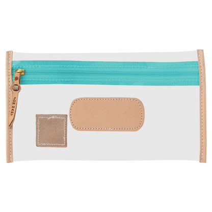 Clear Pouch (Order in any color!) Pouches/Small Bags Jon Hart Teal Webbing