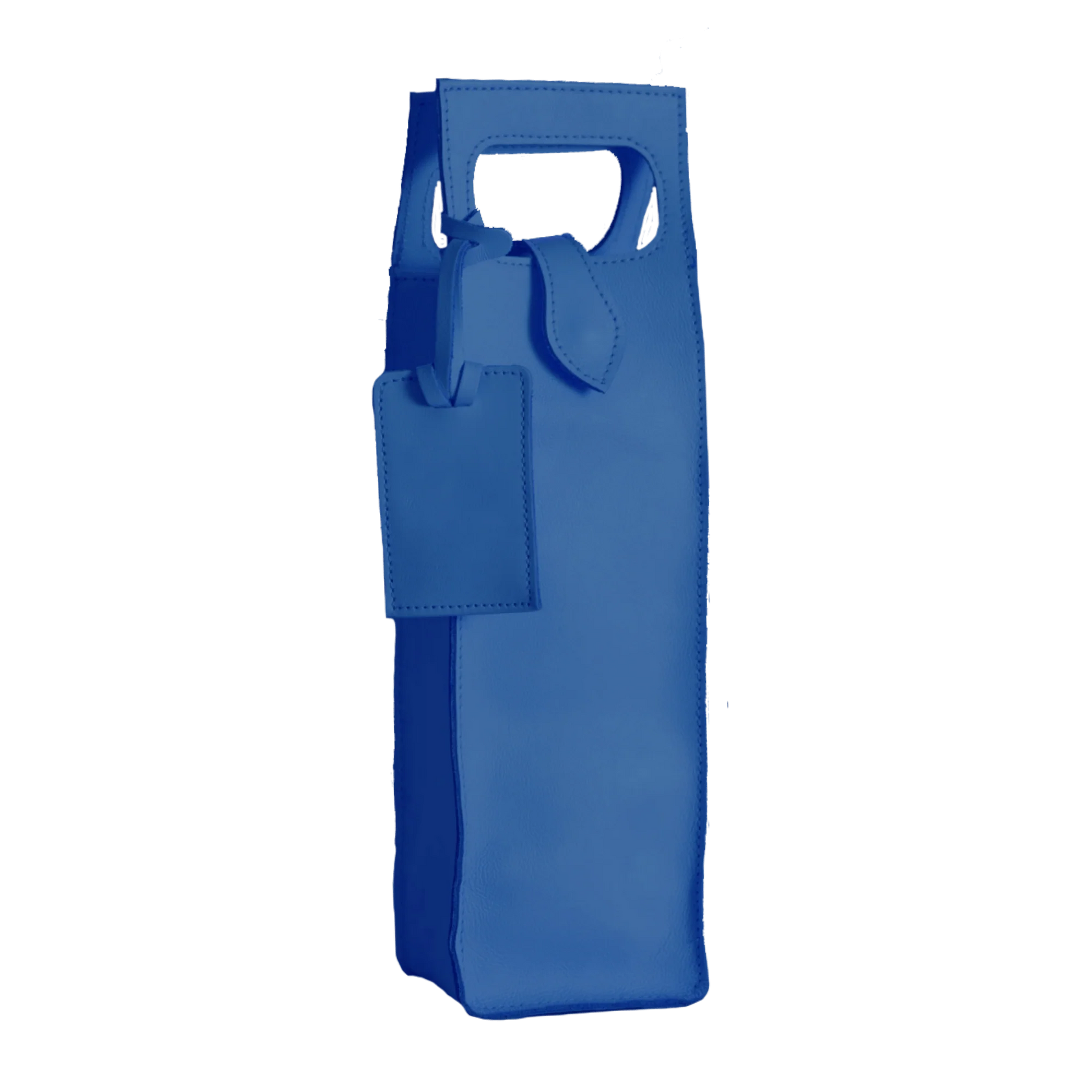 Garrison - Leather Bottle Carrier Bag (Order in any color!) Pouches/Small Bags Jon Hart Royal Blue Leather  