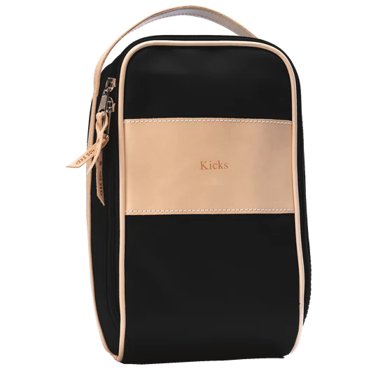 Shoe Bag (Order in any color!) Shag Bags Jon Hart Black Coated Canvas