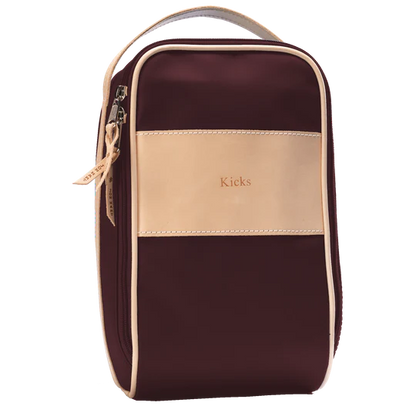 Shoe Bag (Order in any color!) Shag Bags Jon Hart Burgundy Coated Canvas