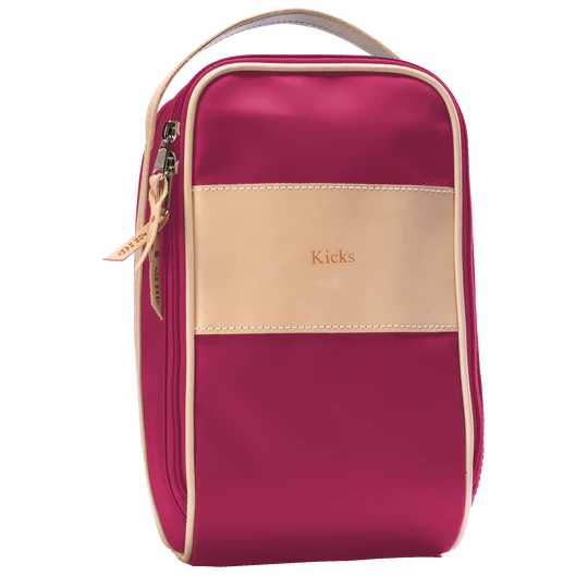 Shoe Bag (Order in any color!) Shag Bags Jon Hart Berry Coated Canvas