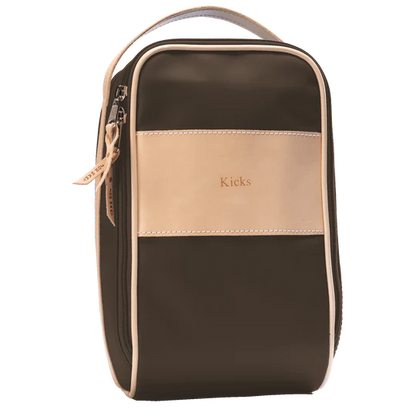 Shoe Bag (Order in any color!) Shag Bags Jon Hart Espresso Coated Canvas