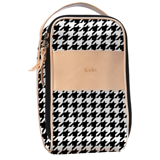Shoe Bag (Order in any color!) Shag Bags Jon Hart Houndstooth Coated Canvas
