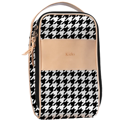 Shoe Bag (Order in any color!) Shag Bags Jon Hart Houndstooth Coated Canvas