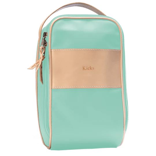 Shoe Bag (Order in any color!) Shag Bags Jon Hart Mint Coated Canvas