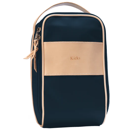 Shoe Bag (Order in any color!) Shag Bags Jon Hart Navy Coated Canvas