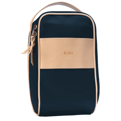 Shoe Bag (Order in any color!) Shag Bags Jon Hart Navy Coated Canvas