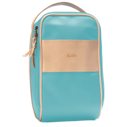 Shoe Bag (Order in any color!) Shag Bags Jon Hart Ocean Blue Coated Canvas
