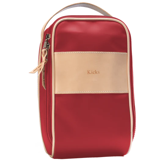 Shoe Bag (Order in any color!) Shag Bags Jon Hart Red Coated Canvas