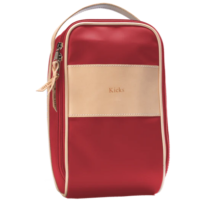 Shoe Bag (Order in any color!) Shag Bags Jon Hart Red Coated Canvas
