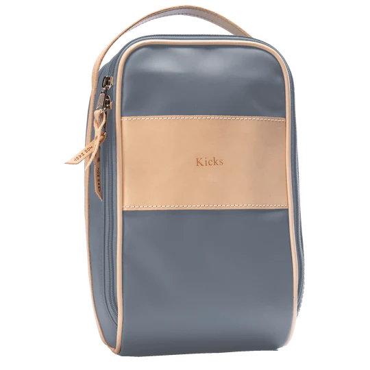 Shoe Bag (Order in any color!) Shag Bags Jon Hart Slate Coated Canvas